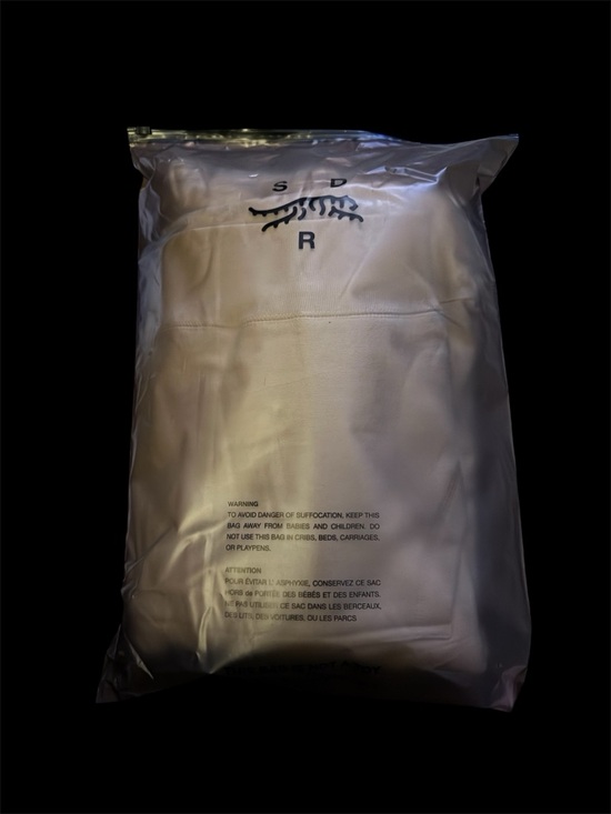 Sun Day Red Tiger Woods Men’s L Hoodie Bone 450g Fleece Scuba Hood New In Bag - Picture 9 of 9